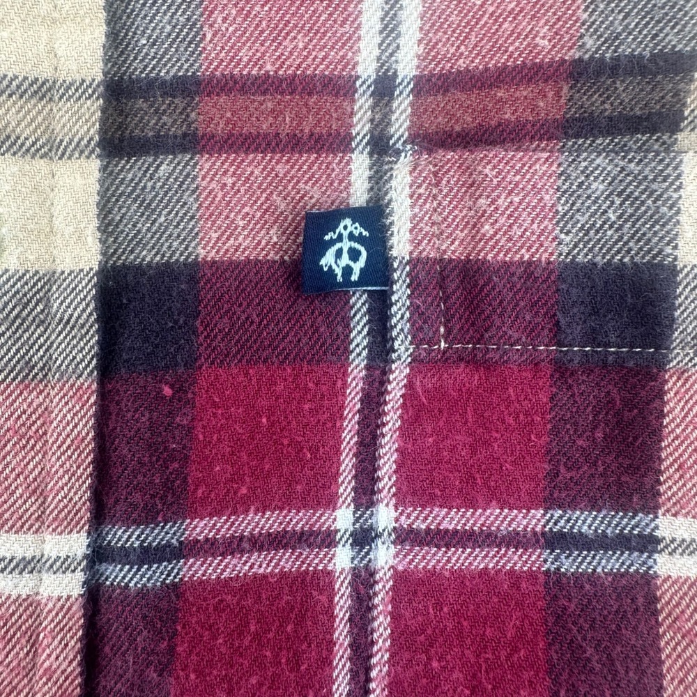 Brooks Brothers 346 Mens Large Plaid Flannel‎ Button Down Shirt Light Weight - Picture 4 of 5